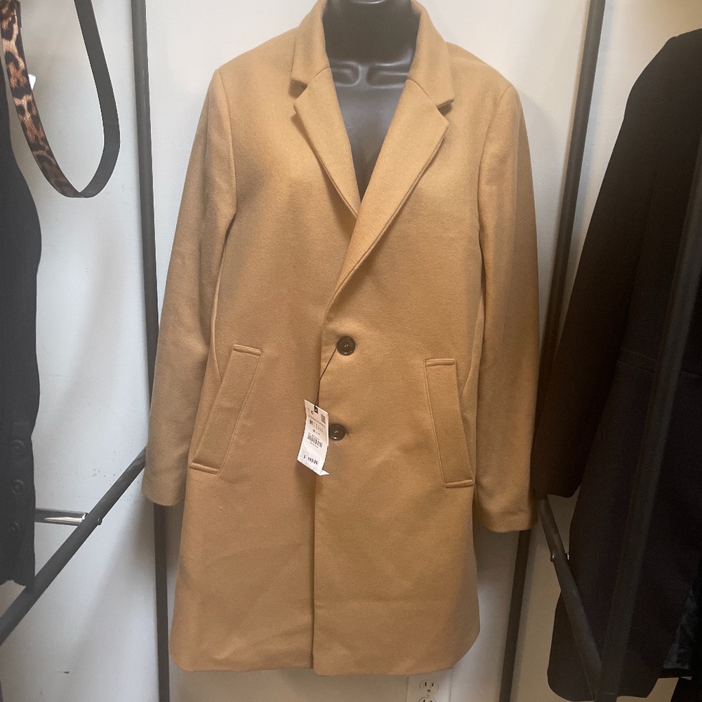 Brand New Camel Zara Men’s Wool Coat (Medium)